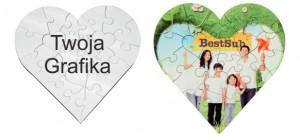 Puzzle MDF z własnym nadrukiem, zdjęciem- dwa wzory