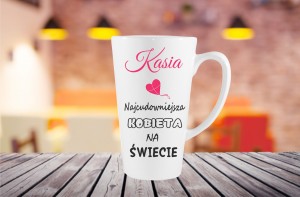 Kubek Latte Duży z grafiką, oryginalny prezent