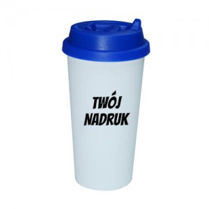 Kubek Tumbler z Kolorowym Wieczkiem z Indywidualnym nadrukiem, logo, zdjęcie